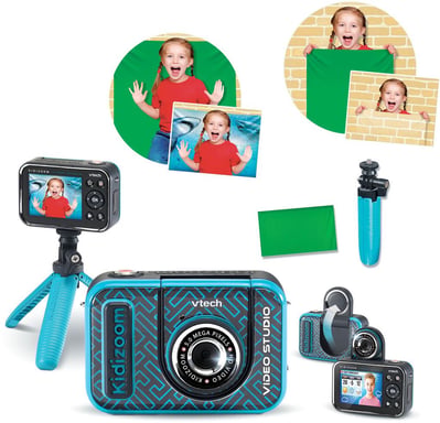 Fotocamera digitale per bambini VTech KidiZoom Video Studio HD con effetti speciali e supporto per più lingue