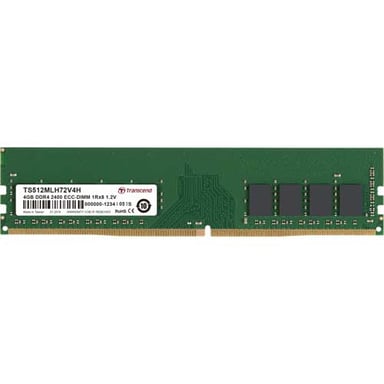 Transcend TS512MLH72V4H módulo de memoria 4 GB 1 x 8 GB DDR4 288-pin DIMM ECC