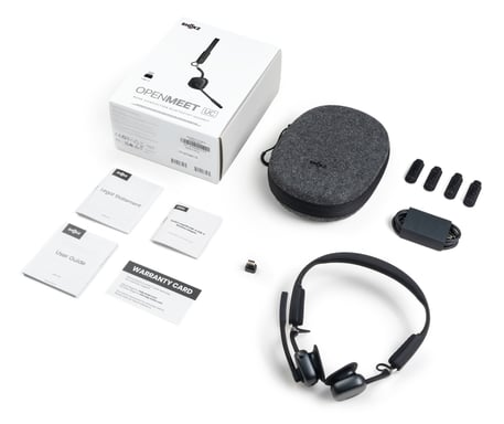 SHOKZ Openmeet Casque Sans fil Crochets auriculaires Bureau/Centre d'appels USB Type-C Bluetooth Noir