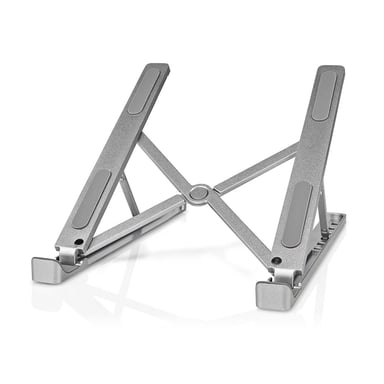 Nedis NBSTND100SI Support de livres Supports de Laptop Aluminium 43,2 cm (17'')