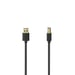 Hama 00201001 câble USB USB 2.0 1,5 m USB A USB B Noir, Argent