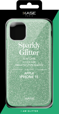 Guscio sottile glitterato per Apple iPhone 11, verde
