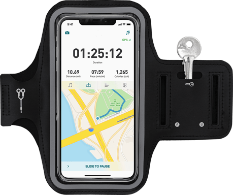 Brassard Sport Universel Fenêtre tactile jusqu'à 7'' Noir Bigben