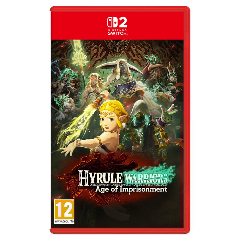 Nintendo Hyrule Warriors: Age of Imprisonment ( Switch 2) Standard Chinois traditionnel, Allemand, Néerlandais, Anglais, Espagnol, Français, Italien, Japonais, Coréen Nintendo Switch 2 - Neuf
