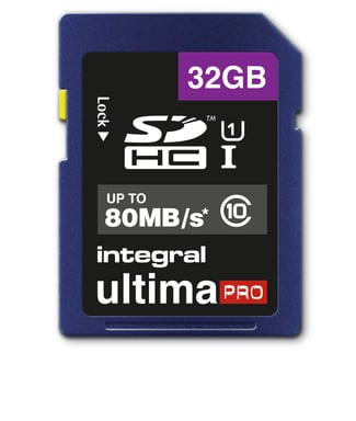 Integral 32 GB ULTIMAPRO SDHC/XC 80MB CLASSE 10 UHS-I U1 32 GB SD