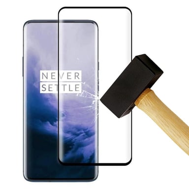 Film verre trempé 4D Noir compatible OnePlus 7T Pro