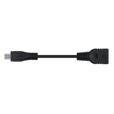 Nanocable CABLE USB 2.0 OTG, TIPO MICRO B/M-A/H, NEGRO, 15 CM
