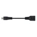 Nanocable CABLE USB 2.0 OTG, TIPO MICRO B/M-A/H, NEGRO, 15 CM