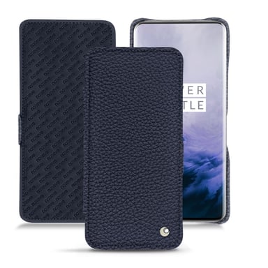 Housse cuir OnePlus 7 Pro -  - Cobalt ( Pantone #2b253f ) - Cuir grainé