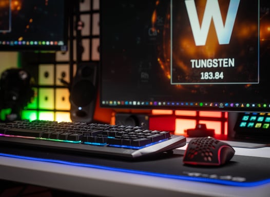 The G-Lab Keyz Tungsten teclado Juego RF inalámbrico AZERTY Francés Negro, Plata