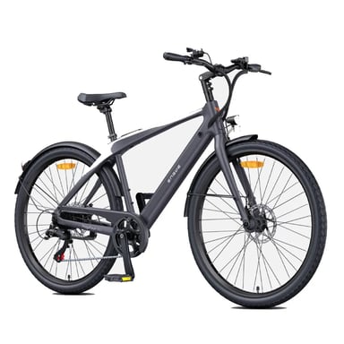 Bicicleta Eléctrico ENGWE N1 AIR | Velocidad Máx 25 km/h | Autonomía 100 km | Motor 250W | Batería 36V 10Ah | Neumáticos de 27.5 Pulgadas | Gris | VersióN HidráUlica