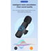 CP K9 Mini Lightning Smartphone Wireless clip clear sound microphone noise cancell (5.7x1.5cm) Black