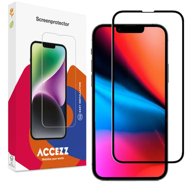 Accezz Protection d'écran en verre trempé Full Cover pour Apple iPhone 13 Pro Max / 14 Plus