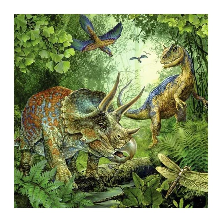 Puzzle 3 x 49 pièces : La fascination des dinosaures Ravensburger France - vue 4
