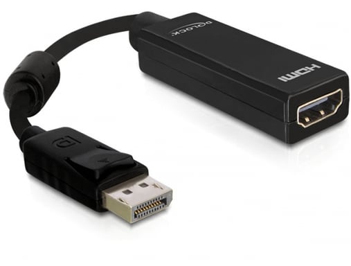 DeLOCK 61849 cavo video e adattatore 0,125 m DisplayPort HDMI Tipo A (Standard) Nero