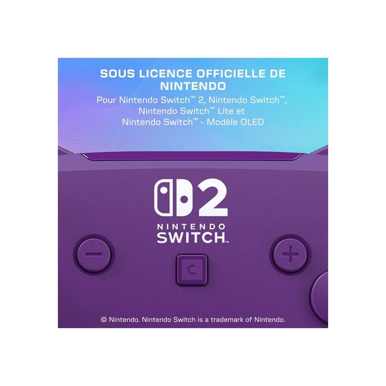 Mando Turtle Beach Afterglow Wave Wireless Purple RGB Switch 2 - Neuf