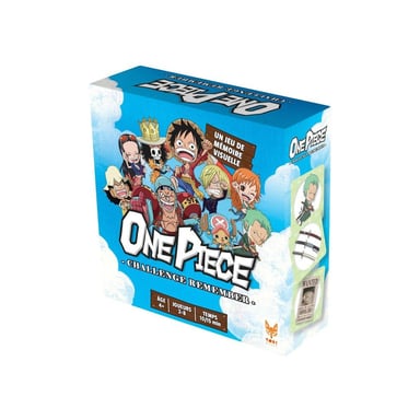 Jeu de cartes One Piece Remember Topi Games Mémoire visuelle 100 cartes 6 joueurs Noir