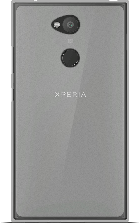 Coque silicone unie compatible Givré Blanc Sony Xperia L2