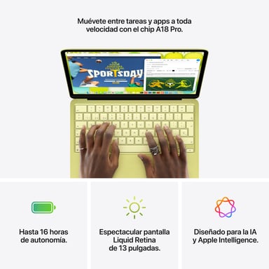 Macbook Neo A18 Pro (2026) 13'', 512 GB RAM 8 GB GPU Apple 5, Plata  - QWERTY ES