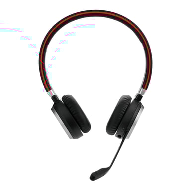Jabra Evolve 65 MS Cuffie stereo ad archetto con e senza fili per desktop/centro chiamate Micro-USB Bluetooth Nero