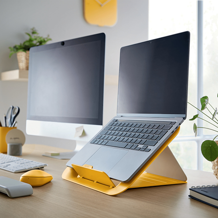 Leitz Support pour ordinateur portable Ergo Cosy Jaune - vue 2