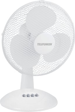 Telefunken Ventilateur TLKM08576 3 vitesses oscillant ABS 30 cm Blanc - vue 3
