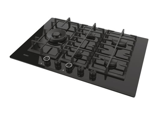 Haier I-Move Series 6 HAVG7WL5WS6B/1 Negro Integrado 74,5 cm Gas 5 zona(s)