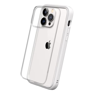 Custodia RhinoShield compatibile con [iPhone 15 Pro Max] Mod NX - Protezione sottile e personalizzabile con tecnologia di assorbimento degli urti [senza BPA] - Bianco