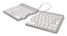 R-Go Tools Teclado ergonómico R-Go Split Break con software de pausa, teclado dividido ergonómico, QWERTY (ES), bluetooth, blanco