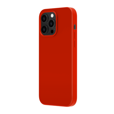 Custodia antiurto in morbido silicone gel per Apple iPhone 14 Pro Max, Ardent Red