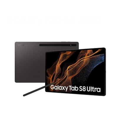 Samsung Galaxy Tab S8 Ultra SM-X906B 5G Qualcomm Snapdragon 512 GB 37,1 cm (14.6'') 16 GB Wi-Fi 6 (802.11ax) Gris