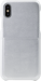 Custodia ultra sottile con carta di credito perforata per Apple iPhone X/XS, argento