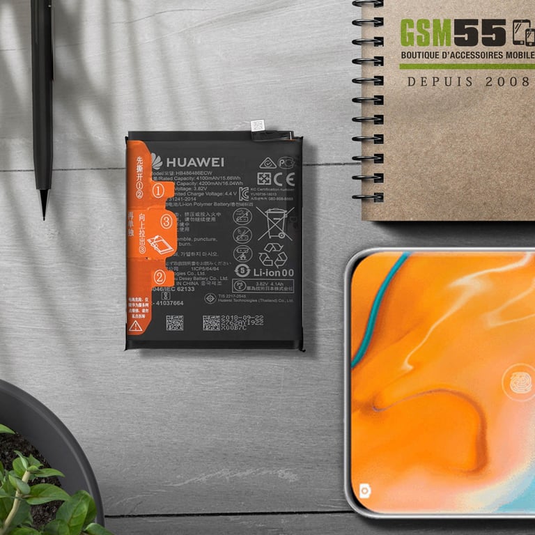 Batterie Huawei P30 Pro / 20 Pro 4200mAh Original HB486486ECW Neuf - vue 4