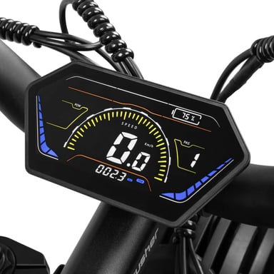 Bicicleta de montaña eléctrica CYRUSHER Ranger 2.0, batería LG de 52 V y 20 Ah, suspensión completa, Shimano de 9 velocidades - negra