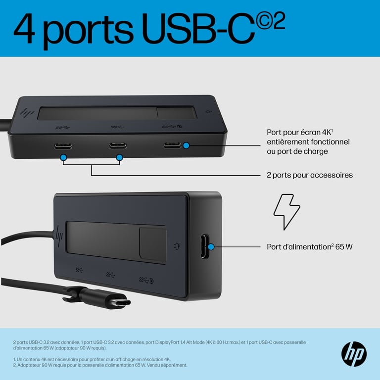 HP Concentrateur USB-C 4K - Neuf