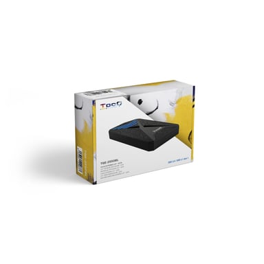 TooQ TQE-2550BL caja para disco duro externo Carcasa de disco duro/SSD Negro 2.5''