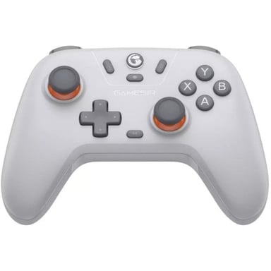 Manette sans fil tri-mode GameSir Nova Lite Hall effect Gris Blanc pour PC Windows Switch iOS Android avec DualVibration 6 axes Turbo