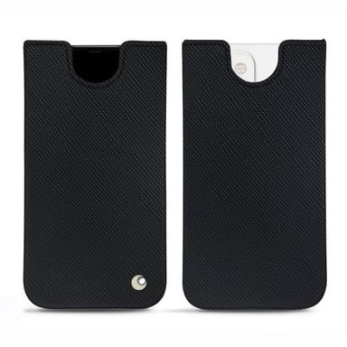 Apple iPhone 13 Funda de piel - Funda - Negro - Piel saffiano