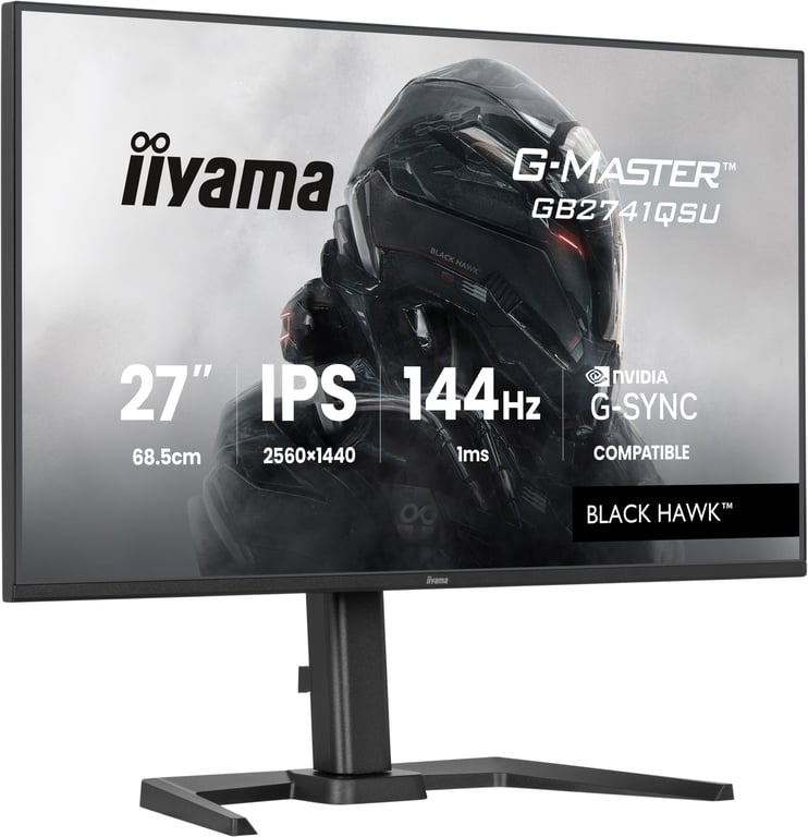 Ecran PC Gamer IIYAMA 27 QHD 144Hz Dalle IPS 1ms Réglable en hauteur G Master Hawk4Hz - vue 4