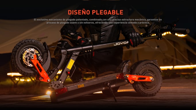 Patinete eléctrico JOYOR T-PRO para adultos, batería de 48 V y 26 Ah, neumáticos todoterreno de 10''