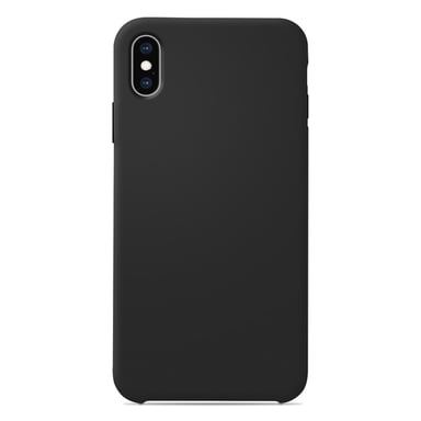 Coque silicone unie Soft Touch Noir compatible Apple iPhone XS Max