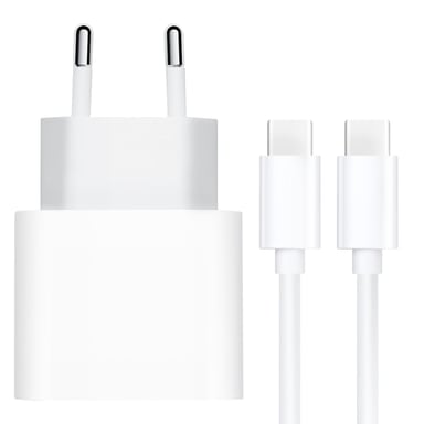 Pack oficial Apple Cargador USB C 20W y Cable USB C 2m Blanco