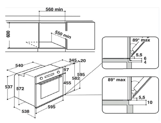 WHIRLPOOL Four encastrable nettoyage pyrolyse AKZ96290NB - vue 10