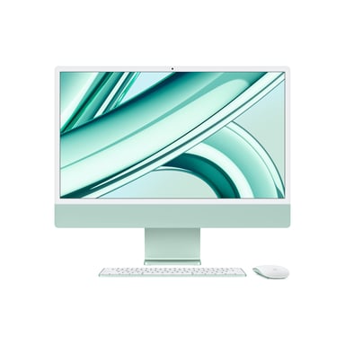 Apple iMac Apple M M3 59,7 cm (23.5'') 4480 x 2520 Pixeles PC todo en uno 8 GB 256 GB SSD macOS Sonoma Wi-Fi 6E (802.11ax) Verde