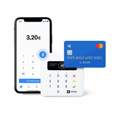 SumUp Air lecteur de cartes à puce Intérieur & extérieur Bluetooth Blanc