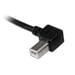 StarTech.com Cable Adaptador USB 3m para Impresora Acodado - 1x USB A Macho - 1x USB B Macho en Ángulo Izquierdo