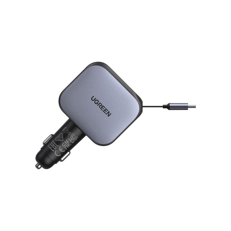 Chargeur de voiture UGREEN USB A et USB C Rétractable - vue 5