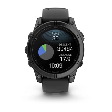 Garmin Fenix E 3,3 cm (1.3'') AMOLED 47 mm Numérique 416 x 416 pixels Écran tactile Noir Wifi GPS (satellite)