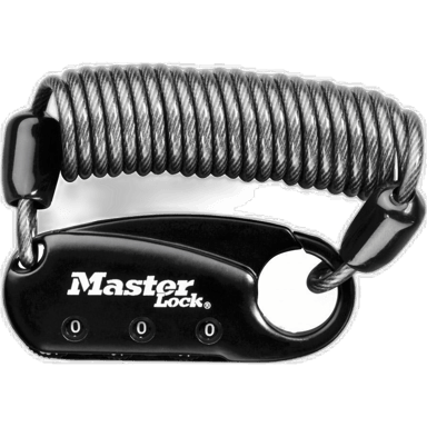 Antifurto per bicicletta a cavo Master Lock n° 1551EURDBLK 90 cm Nero