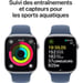 Apple Watch Series 10 OLED 46 mm Digital 416 x 496 Pixeles Pantalla táctil Plata Wifi GPS (satélite)